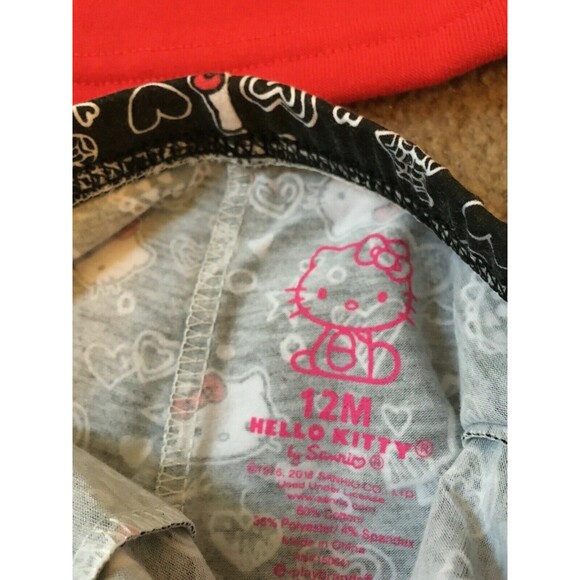 2 Piece Hello Kitty Baby Girls Set Outfit Shirt Leggings Size 18 Months - Picture 7 of 9